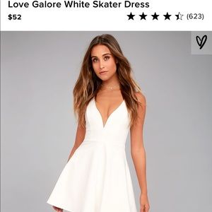 Lulu’s white skater dress